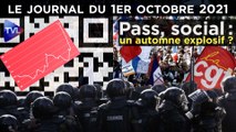 Pass, social : une rentrée explosive ? - JT du vendredi 1er octobre 2021