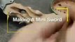 making mini sword  Turn a Large Rusty Nail into a Beautiful little Sword  mini sword paper
