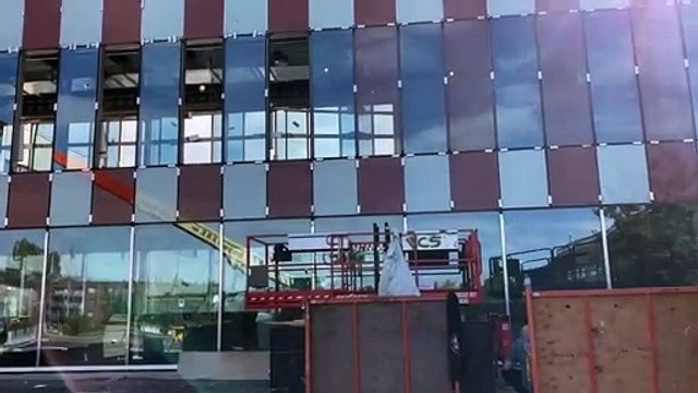 La nouvelle passerelle du Collège Charles-Lemoyne (Le Reflet - Guillaume Gervais)