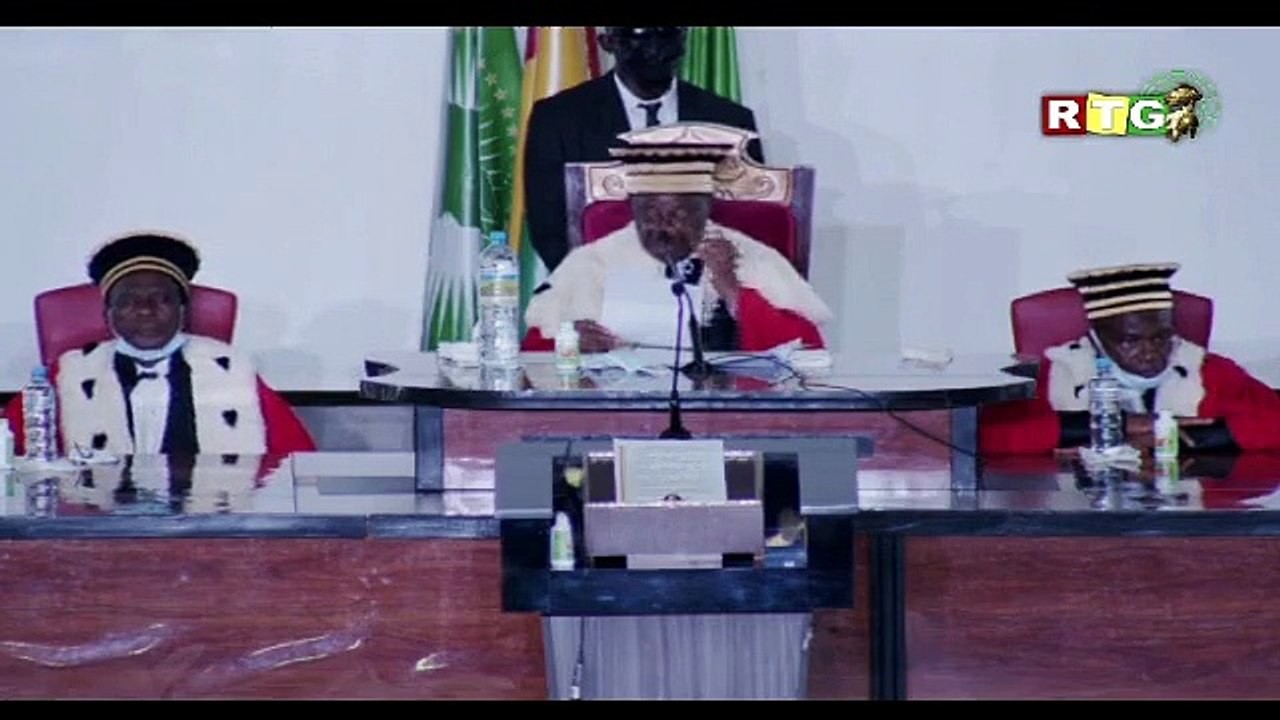 Investiture de Mamadi Doumbouya : discours fort de Mamadou Sylla "syma" président de la Cour Suprême