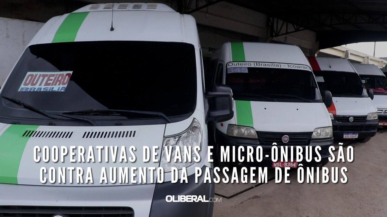 Cooperativas de vans e micro-ônibus são contra aumento da passagem de ônibus