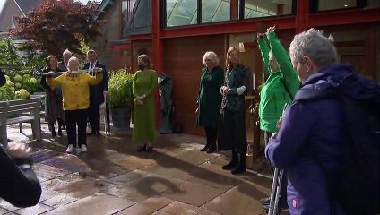 Camilla visits Maggie’s cancer support charity