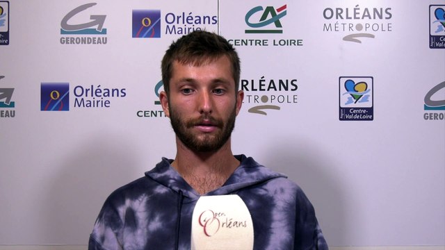 ATP - Orléans 2021 - Corentin Moutet, en demies : Je pense que je peux faire mieux mais je fais avec les moyens du bord aussi pour mon tournoi de reprise !