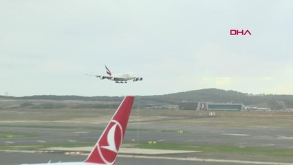 DÜNYANIN EN BÜYÜK UÇAĞI İSTANBUL'A İLK YOLCULARINI TAŞIDI