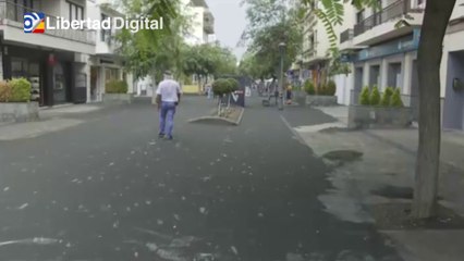 La lluvia de ceniza ya se nota en los barrios cercanos al volcán de La Palma