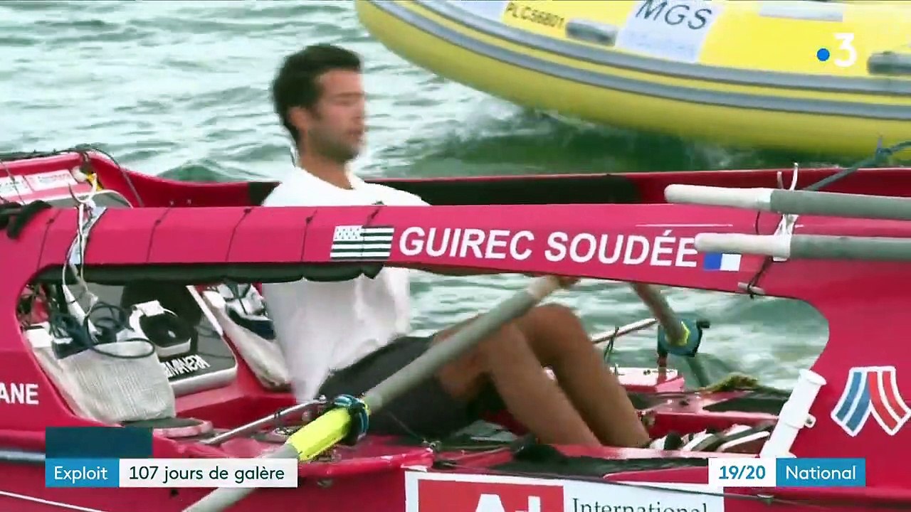 Traversée de l’Atlantique à la rame : arrivée triomphale pour Guirec Soudée