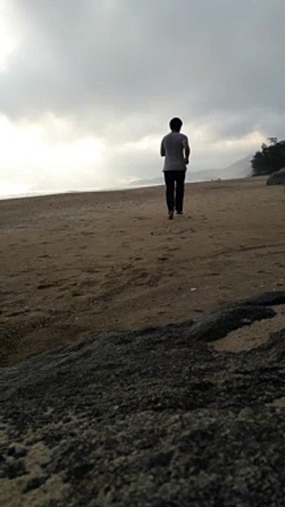 Go to the beach for a run.