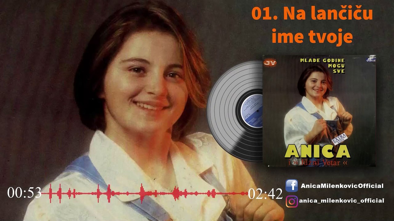 Anica Milnkovic - Na lancicu ime tvoje - (Official Audio 1991)
