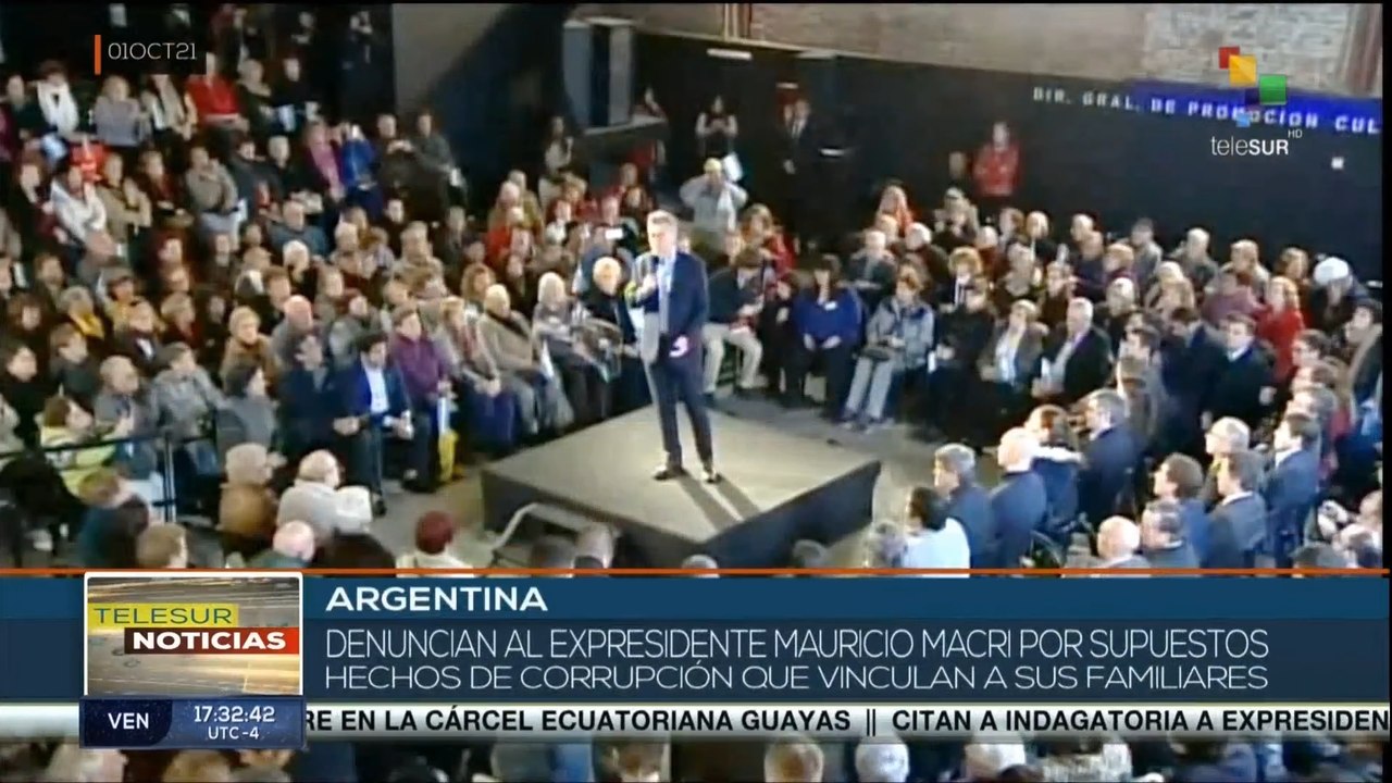 Denuncian a expresidente Macri por causa de blanqueo de capitales que involucra a sus familiares