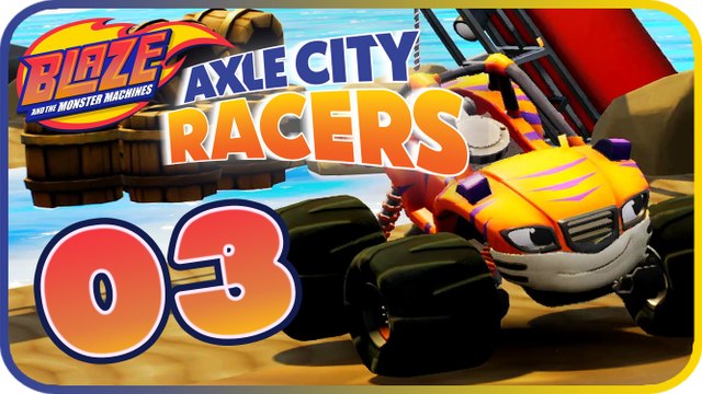 Blaze and the Monster Machines: Axel City Racers Game Part 3 (PS4) Animal Island Race
