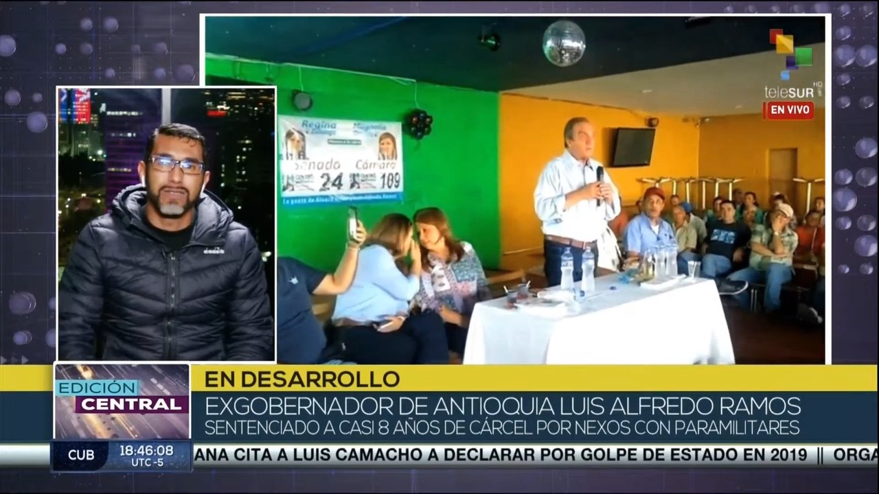 Colombia: Condenan a 8 años de cárcel a exgobernador de Antioquia por nexos con paramilitares