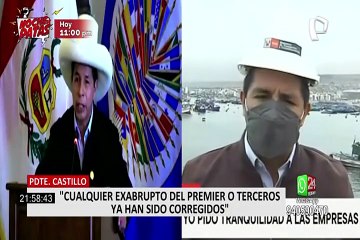 Pedro Castillo saludó a la prensa y reiteró intención renegociar contratos