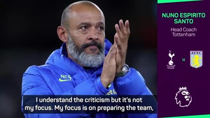 Nuno indifferent to criticism of Spurs start
