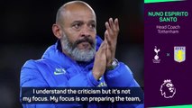 Nuno indifferent to criticism of Spurs start