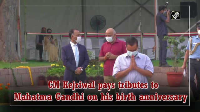 CM Kejriwal pays tributes to Mahatma Gandhi on his birth anniversary