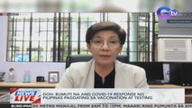 DOH: Bumuti na ang COVID-19 response ng Pilipinas pagdating sa vaccination at testing | News Live
