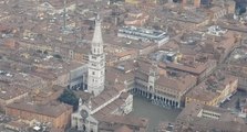 Modena - Il prefetto sorvola il territorio provinciale a bordo di un elicottero della Guardia di Finanza (02.10.21)