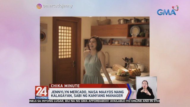 Jennylyn Mercado, nasa maayos nang kalagayan, sabi ng kanyang manager | 24 Oras Weekend