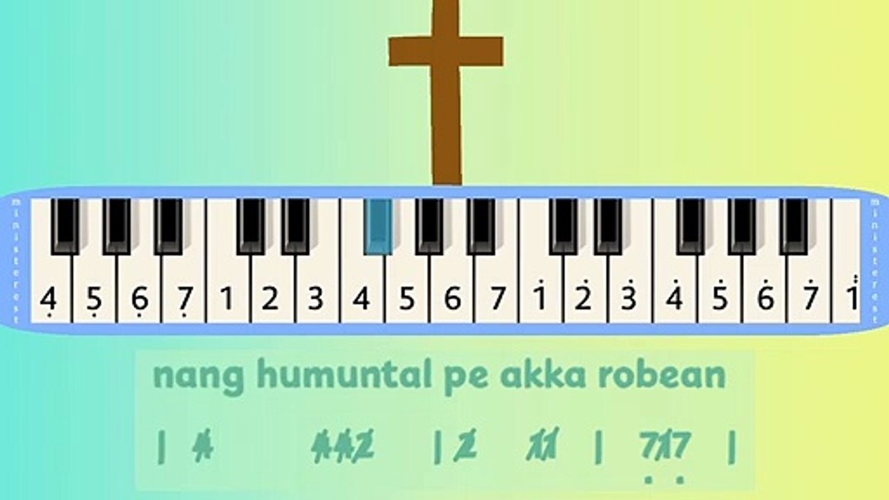 NANG HUMUNTAL PE AKKA ROBEAN: PIANIKA ❲MELODICA❳ TUTORIAL | LAGU ROHANI