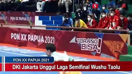 DKI Jakarta Unggul Laga Semifinal Wushu Taolu PON XX PAPUA