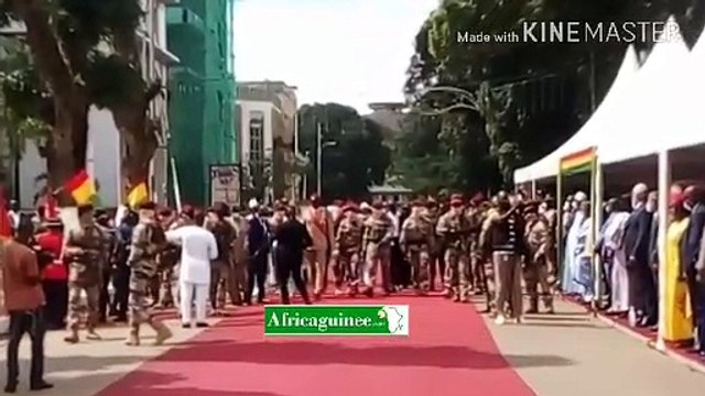 Guinée : les mots forts de Mamadi Doumbouya à la place des martyrs…