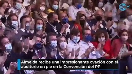 Almeida  recibe una gran ovación por el "triunfo del PP en Madrid"