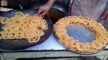 Street Food Jalebi Recipe Crispy Juicy Jalebi Street food of Pakistan - National Foodies