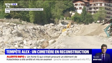 Tempête Alex: un an après, un cimetière toujours en reconstruction