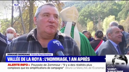 "C'est un très bel hommage", témoigne le frère du berger disparu il y a un an, pendant la tempête Alex