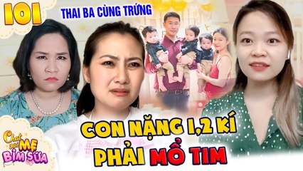 Tâm Sự Mẹ Bỉm Sữa 101 IMang THAI BA CÙNG TRỨNG cực hiếm, mẹ trẻ TÁ HỎA khi bác sĩ báo tin CHẤN ĐỘNG