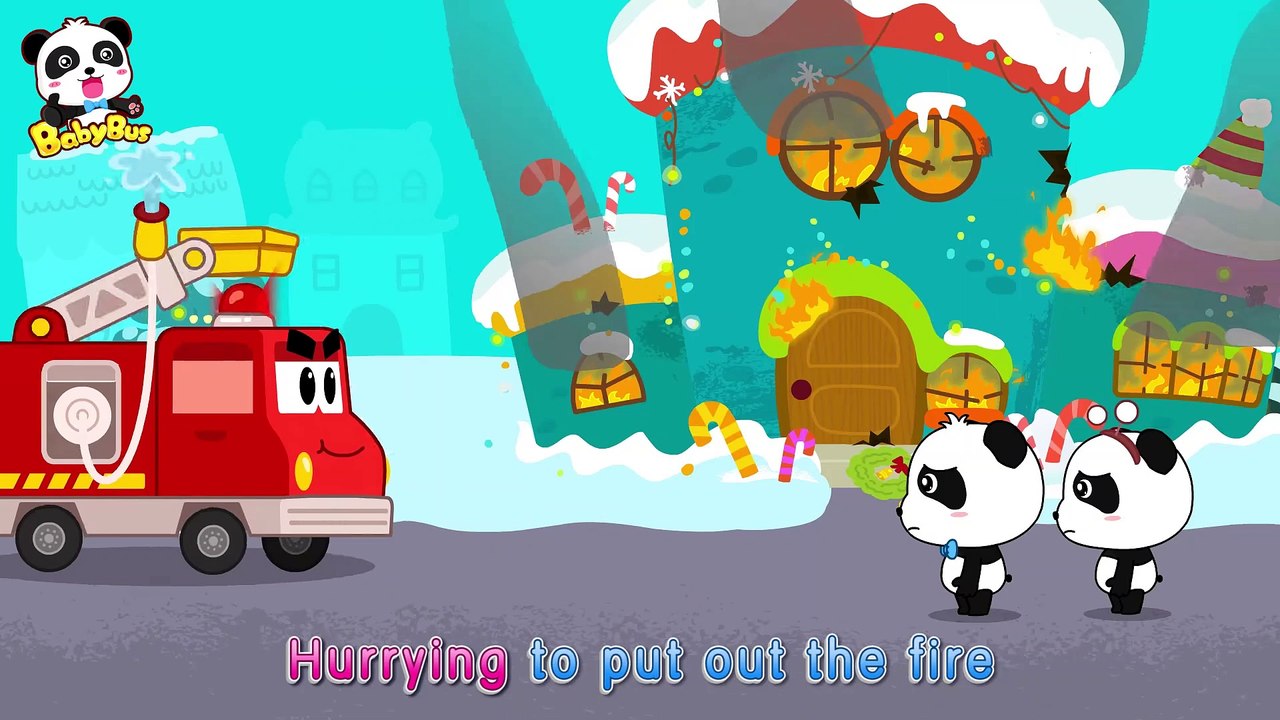 Help! Fire Strikes Fire Truck, Fire Safety Christmas Songs