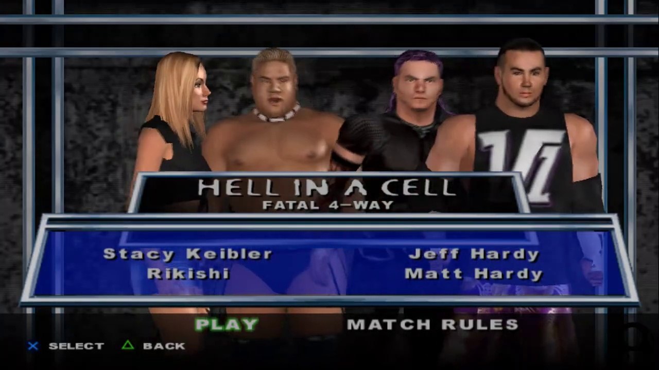 Here Comes the Pain Stacy Keibler vs Rikishi vs Jeff Hardy vs Matt Hardy