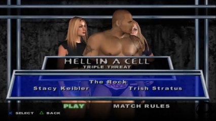 Here Comes the Pain Stacy Keibler vs The Rock vs Trish Stratus