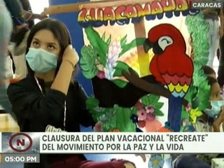 Entérate l Movimiento Por La Paz y la Vida culmina "Plan Vacacional Recréate"