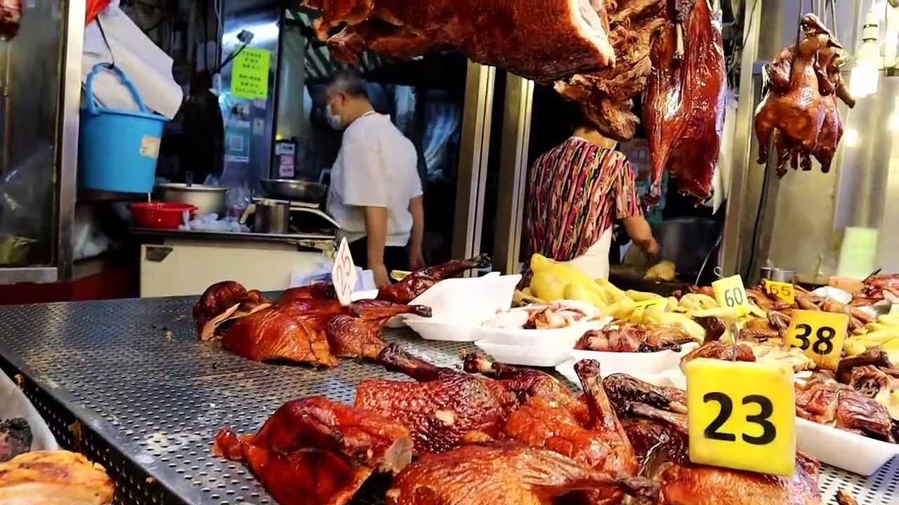 Street Food || Roasted Chicken Roasted Duck Roasted Pork Hong Kong Food