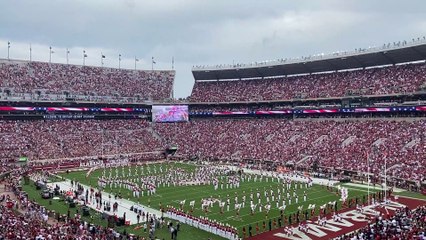 National Anthem featuring a Flyover Ahead of Alabama vs. OIe Miss