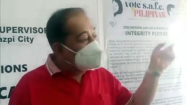 Albay Governor Al Francis Bichara files candidacy for reelection