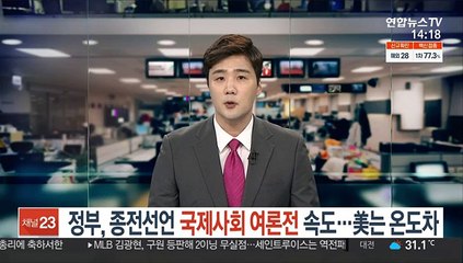 정부, 종전선언 국제사회 여론전 속도…美는 온도차
