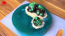 Island Cake | How to make Island Cake with agar agar | आयलँड केक रेसिपी | Akshada's Kitchen