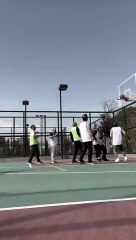 Erdoğan'ın basketbol oynadığı görüntüler sosyal medyada olay oldu