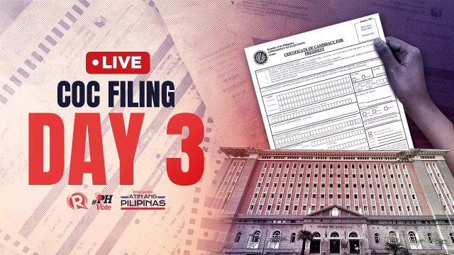 Filing of certificates of candidacy for 2022 Philippine elections | Sunday, October 3 (7)