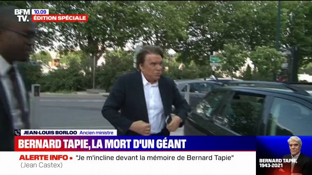 Mort de Bernard Tapie: Jean-Louis Borloo salue un type hors-normes