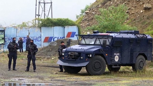 KFOR на границе Сербии и Косова