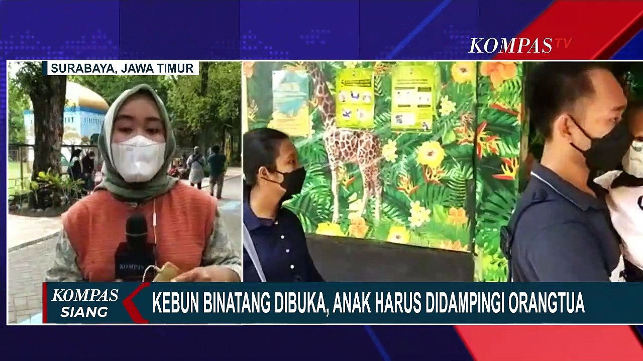 Kebun Binatang Surabaya Kembali Dibuka, Anak-an...
