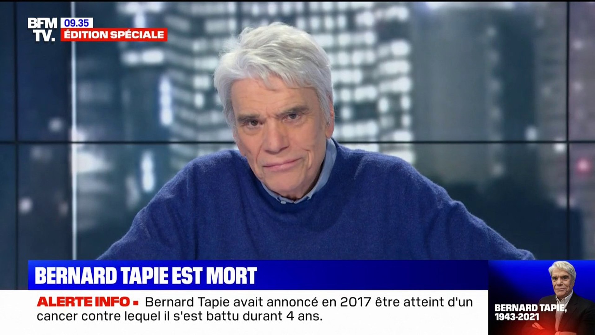 Ne cherchez pas à réussir dans la vie, mais battez vous pour réussir votre  vie": Bernard Tapie est mort ce matin - Vidéo Dailymotion