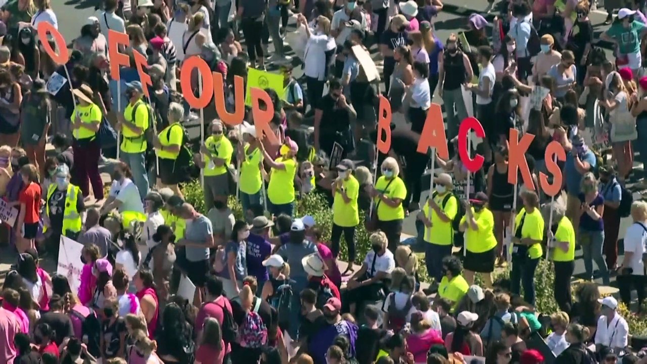 US Women's March: Nationwide protests lobby Supreme Court over abortion rights