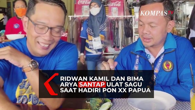 Kocak! Saat Ridwan Kamil Perintahkan Bima Arya untuk Makan Ulat Sagu