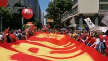Gran manifestación contra el presidente, Jair Bolsonaro, en Brasil