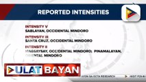 Occidental Mindoro, niyanig ng magnitude 5.3 na lindol kaninang umaga