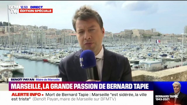 Mort de Bernard Tapie: Un homme solaire, flamboyant, rebelle , témoigne Benoît Payan, le maire de Marseille